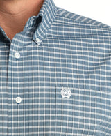 Cinch Mens Western Blue Button Down Shirt MTW1106053