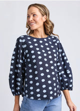 Elm Ladies Dotty Top