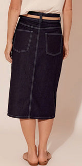 Adorne Ladies Wren Denim Skirt