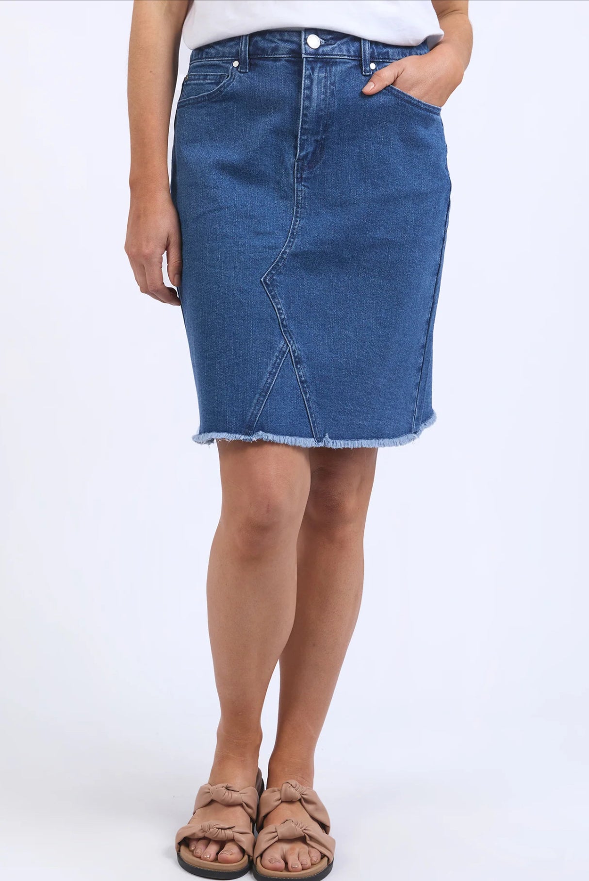 Foxwood belle Skirt - Mid Blu 55DO170