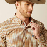 Ariat Mens Pro Series Sailor Fitted L/S Shirt Light Brown 10062475