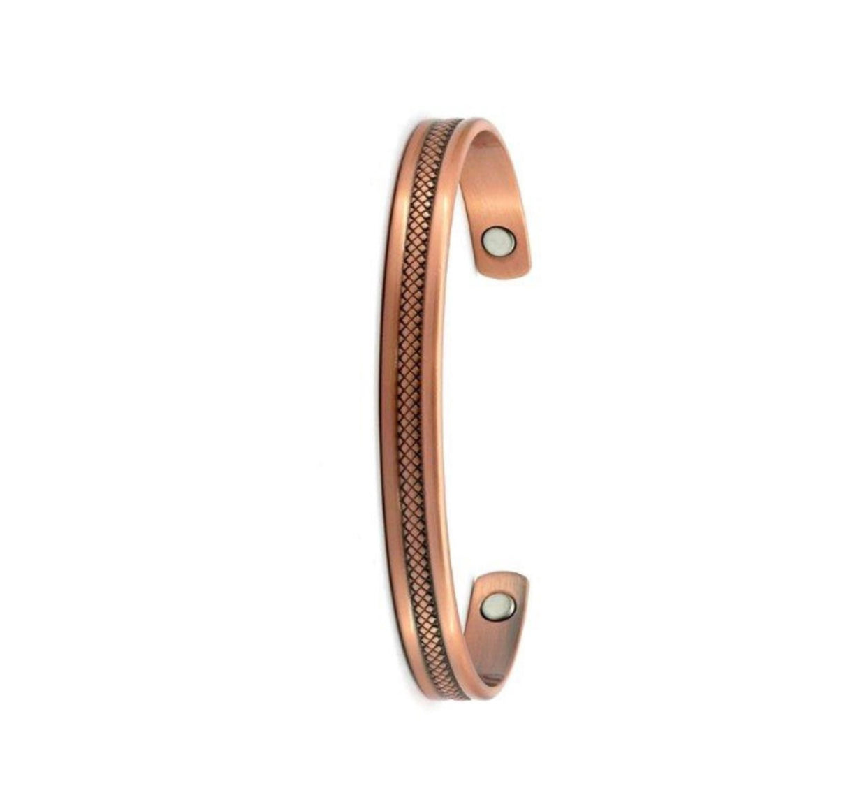 Copper Magnetic Bracelet Mesh Pattern