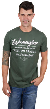 Wrangler Mens Ethan Tee in Cypress