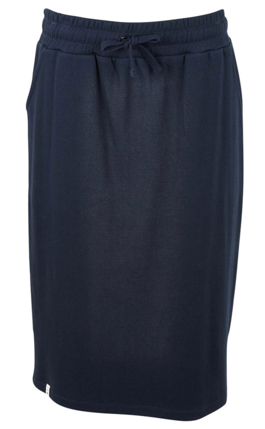 Elm Ladies Rib Midi Skirt in Dark Saphire