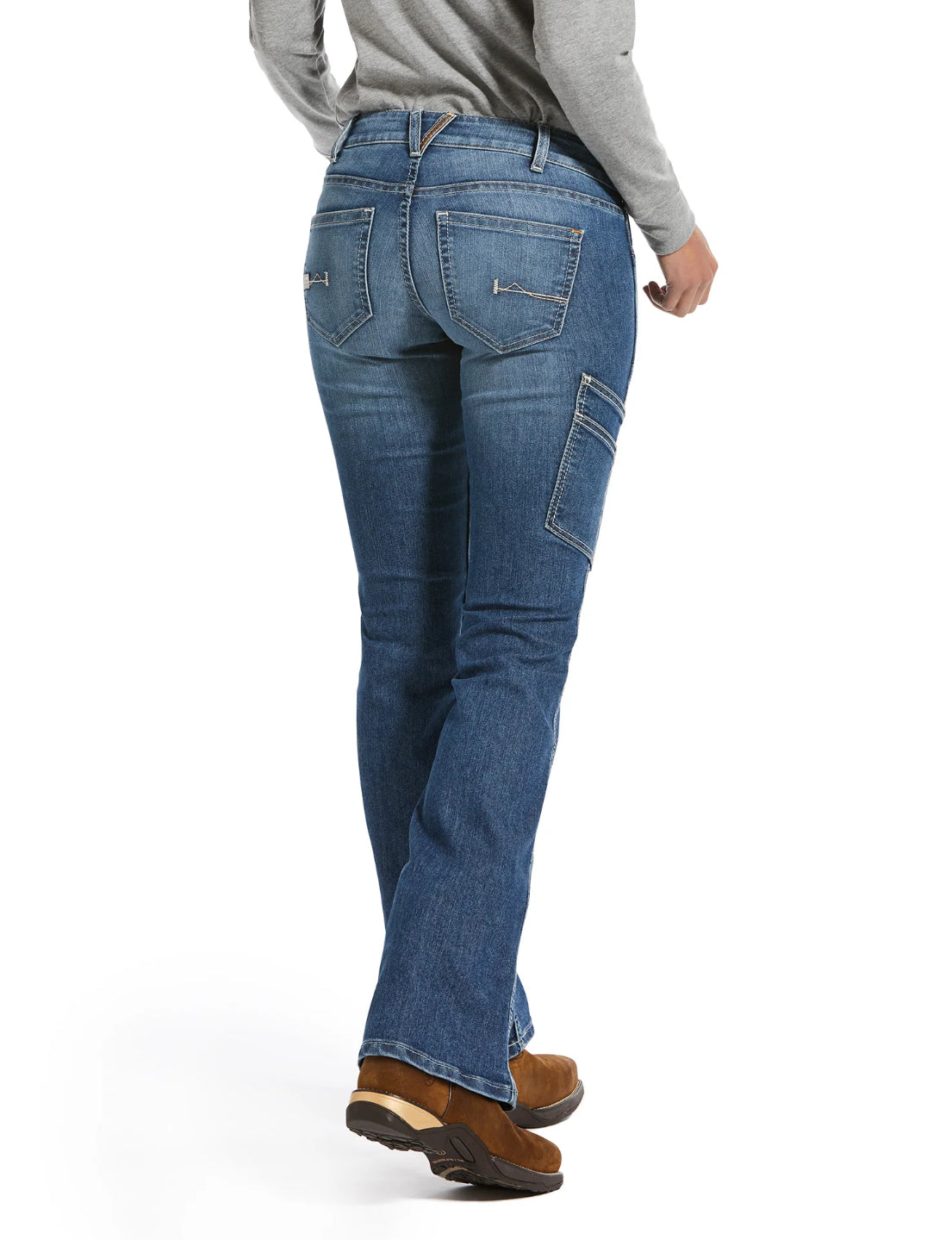 Ariat Ladies Rebar Mid Rise Boot Cut Durastretch Jeans - 10032461