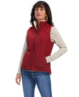 Ariat Ladies Real Reversible Dillon Insulated Vest - Rouge Red - 10041586