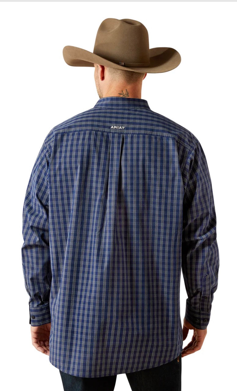 Ariat Mens Pro Series Sawyer L/S Shirt Dark Blue