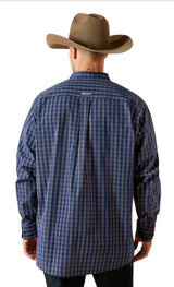 Ariat Mens Pro Series Sawyer L/S Shirt Dark Blue