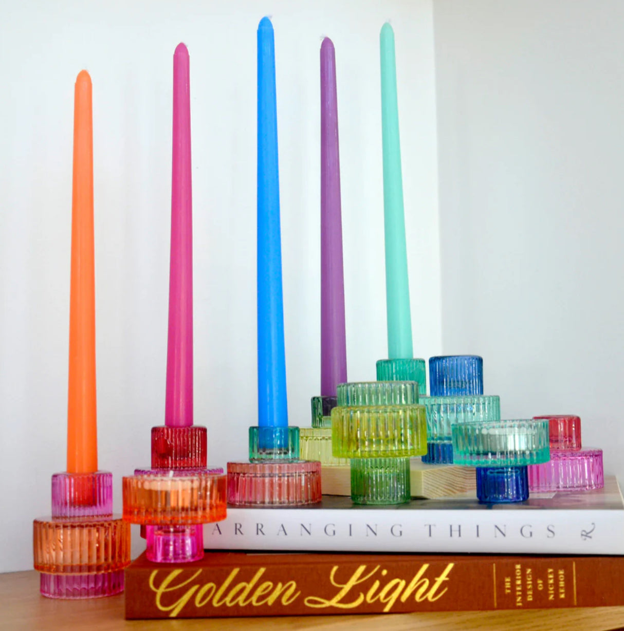 Jewel Taper Candle 4 Pack