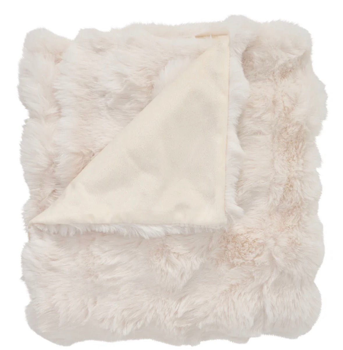 Bubble Faux Fur Throw