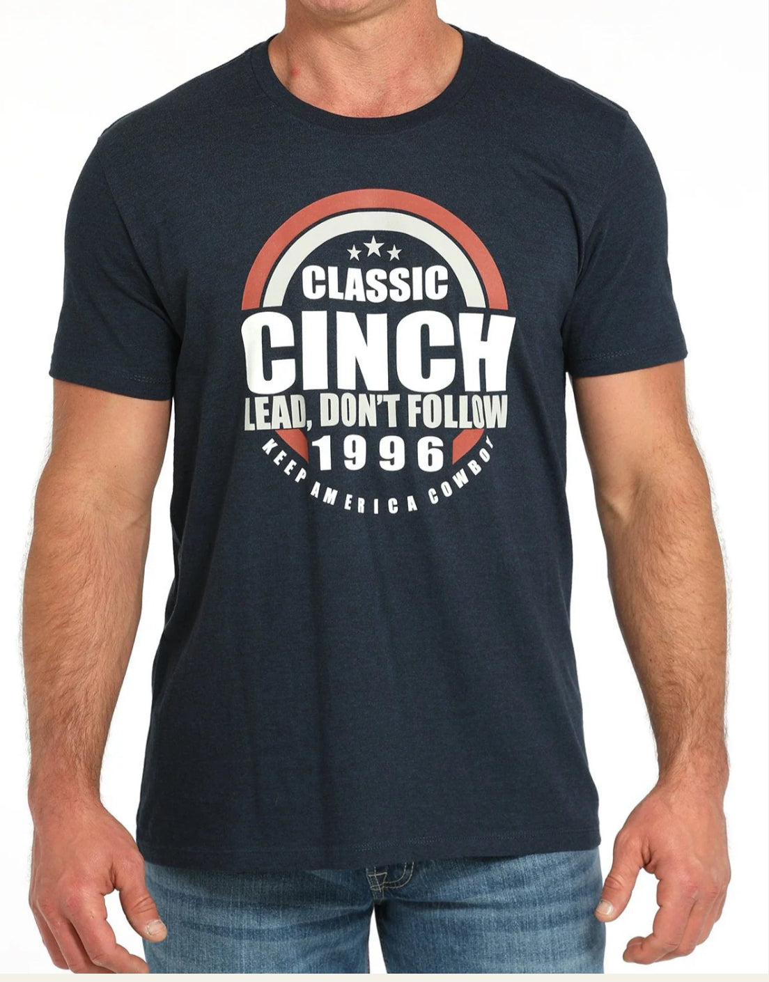 Cinch Mens Graphic Tee in Navy MTT1690681