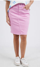 Elm Ladies Belle Skirt in Washed Denim