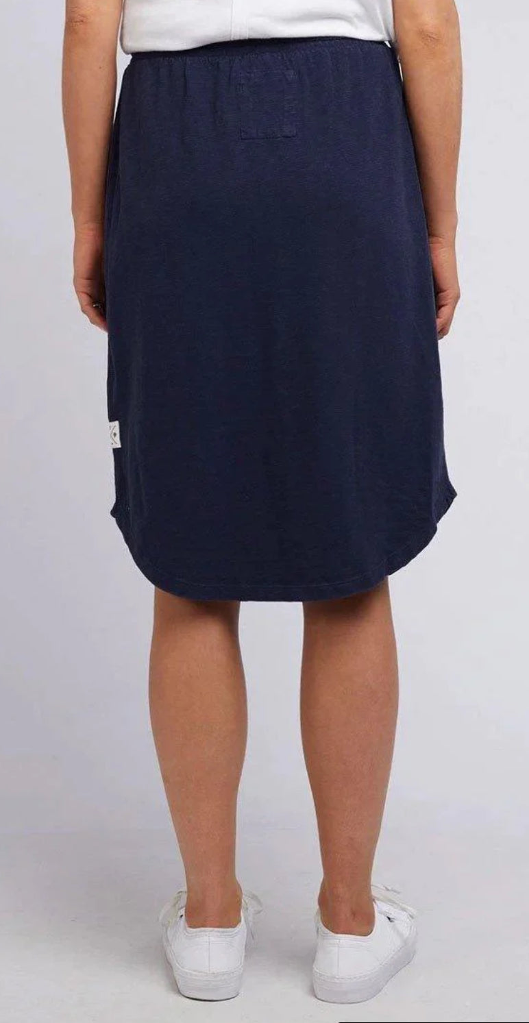 Elm Ladies Fundamental Isla Skirt in Navy