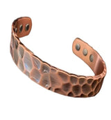 HAMMERED PURE COPPER MAGNETIC THERAPY CUFF