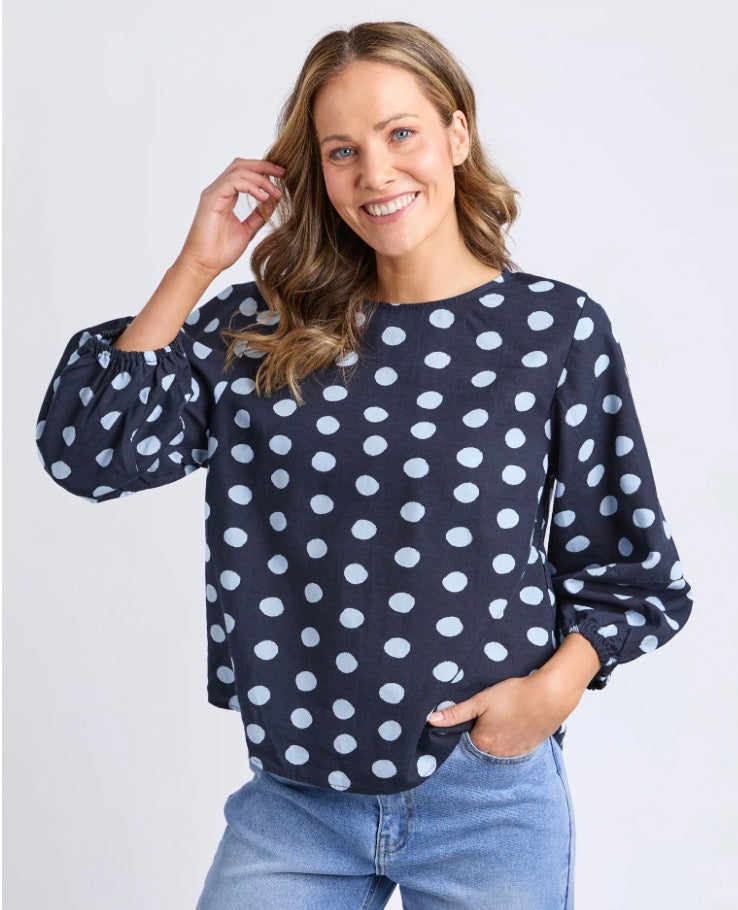 Elm Ladies Dotty Top