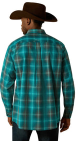 Ariat Mens Pro Series Bear L/S Shirt Dark Teal 10062177