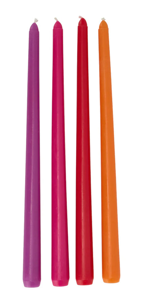 Jewel Taper Candle 4 Pack