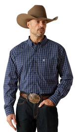 Ariat Mens Pro Series Sawyer L/S Shirt Dark Blue