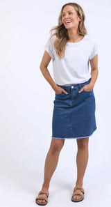 Foxwood belle Skirt - Mid Blu 55DO170