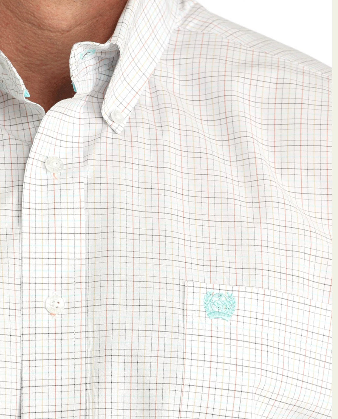Cinch Mens Button Down Check Shirt MTTW1106056