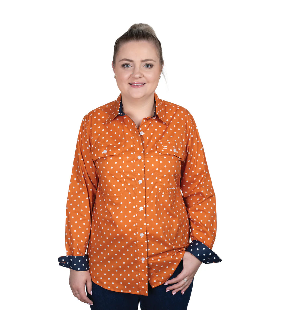 Just Country Ladies Abbey Full Button Work Shirt
