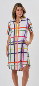 Enveloppe Linen Shirt Dress in