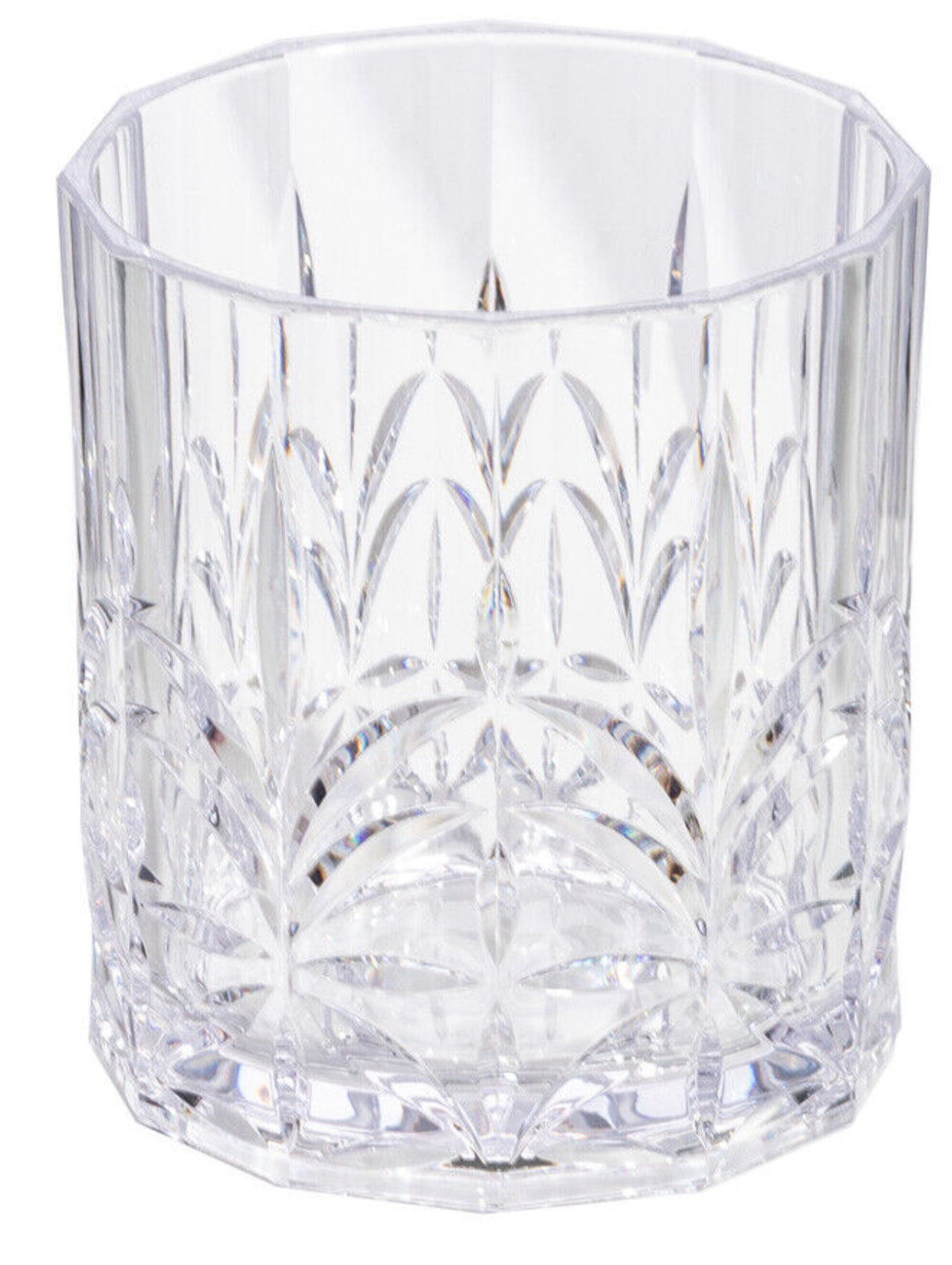 Acrylic Crystal Cut Tumbler Clear