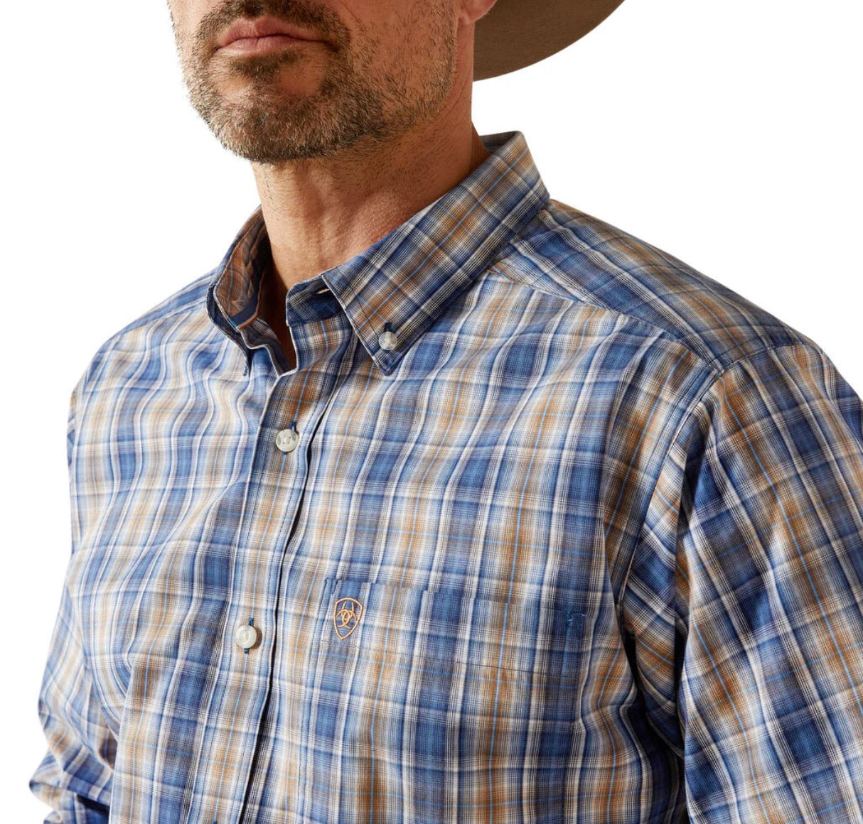 Ariat Mens Pro Series Sylvan Fitted Royal Blue Shirt 10062215