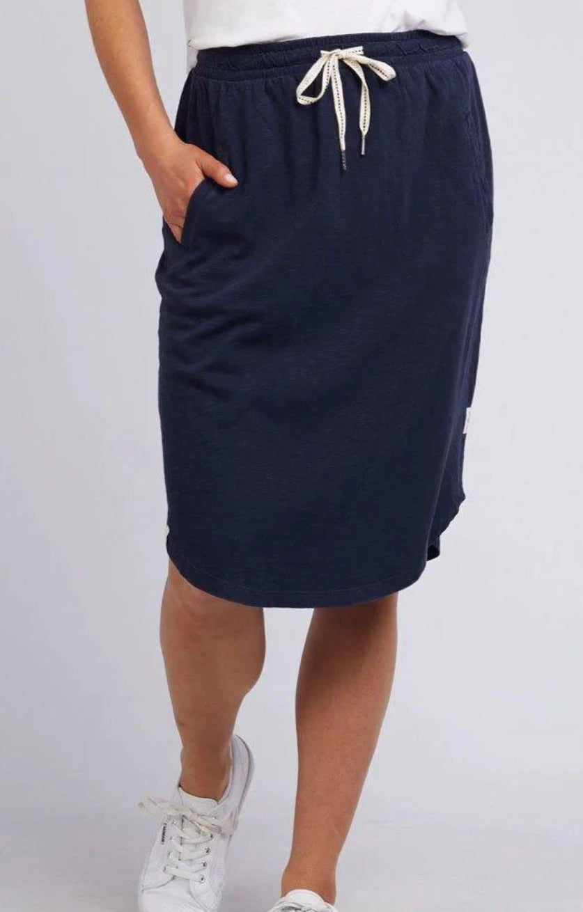 Elm Ladies Fundamental Isla Skirt in Navy