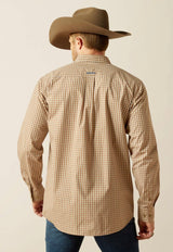 Ariat Mens Pro Series Sailor Fitted L/S Shirt Light Brown 10062475