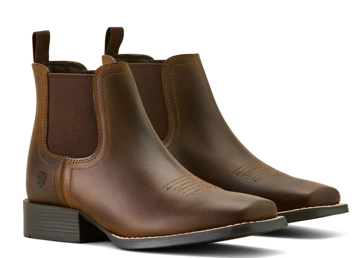 Ariat Kids Booker Chelsea Distressed Brown 10063824