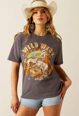 Ariat Woman’s Retro Rodeo Short Sleeved Thunderstorm Tee 10060387