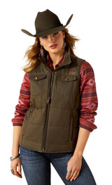 Ariat Ladies Grizzly Quilted Vest in Earth 10062267