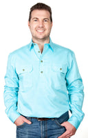 Just Country Mens Cameron Half Button Shirt 10101