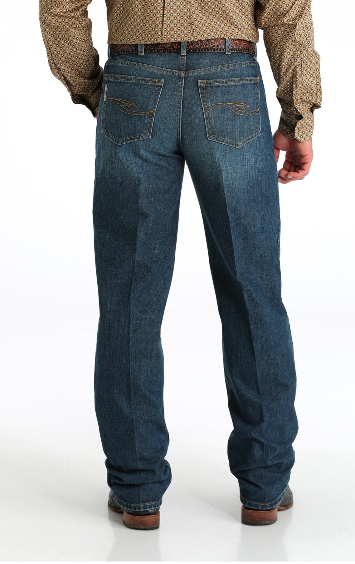 Cinch FastBack Loose Original Rise Boot Cut w/Leg Slits in Dark Wash