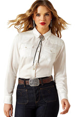 Ariat Ladies Timeless Western Snap Long Sleeved Cloud Dancer Shirt 10062834