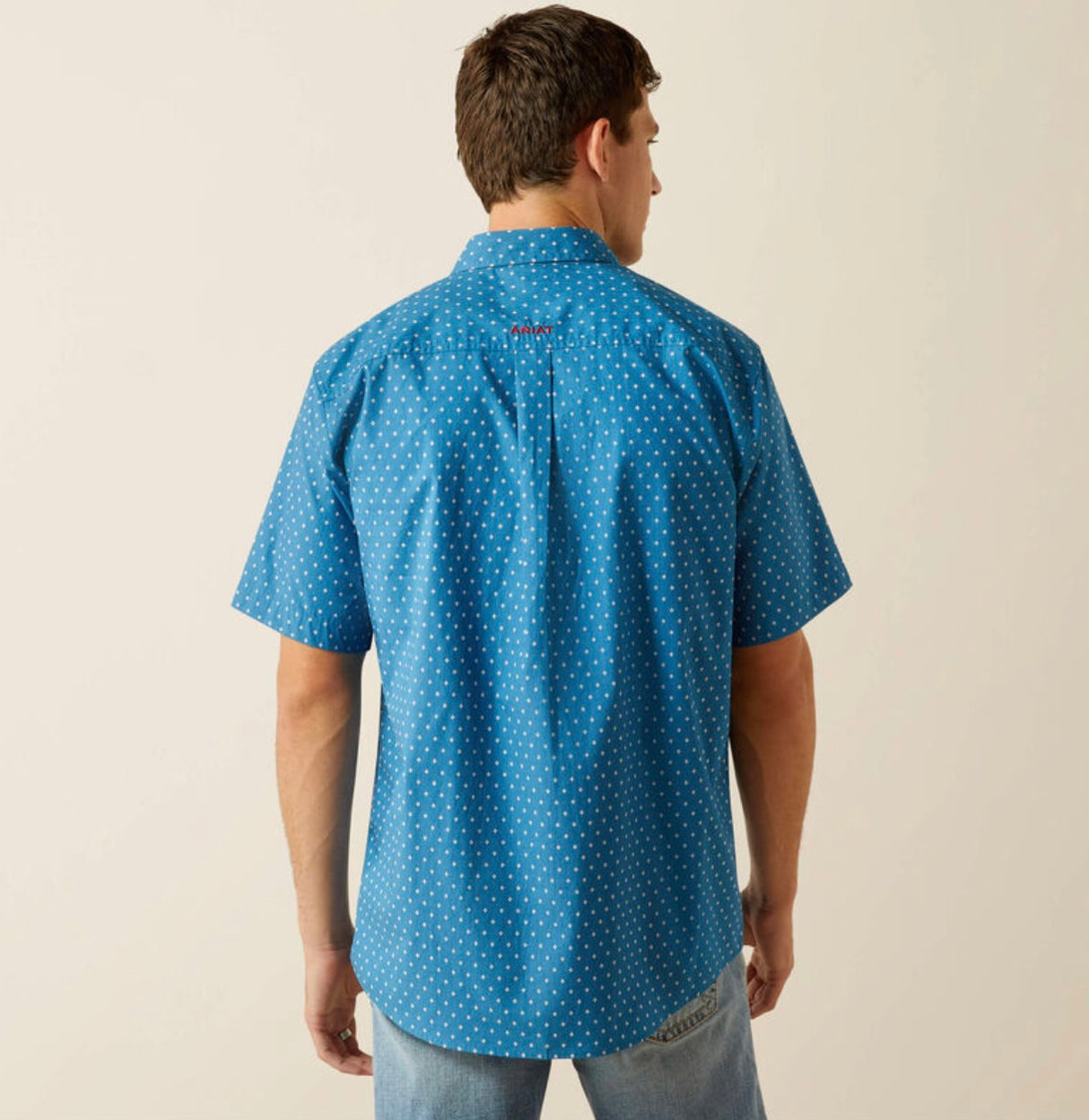 Ariat Mens Scott Pro Series Short Sleeved Shirt in Dark Teal 10059017