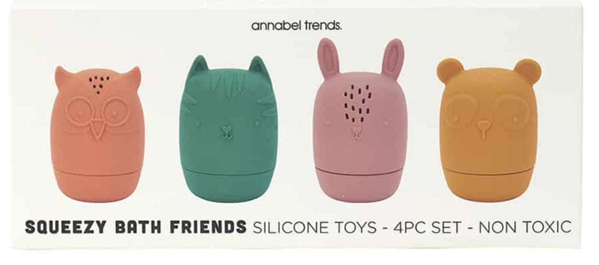 Annabel Trends Squeezy Bath Friends Silicone Toys