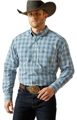 Ariat Mens Pro Series Troy L/S Shirt Blue 10062190