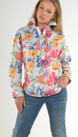 Bullrush Ladies Gloria Shirt in Bold Floral