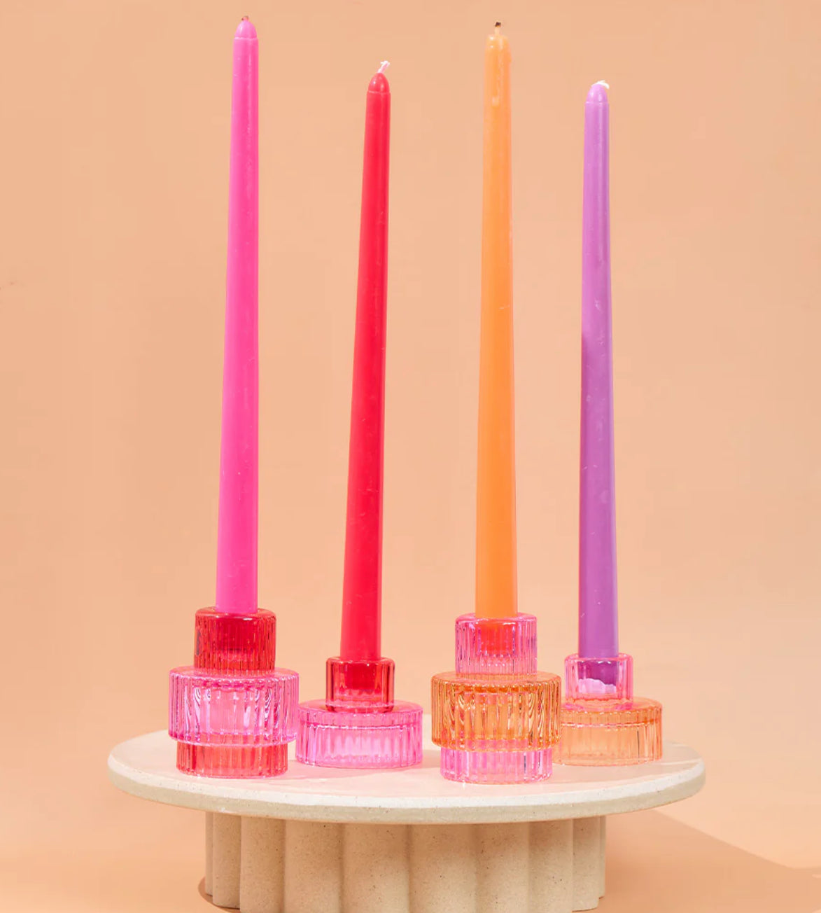 Jewel Taper Candle 4 Pack