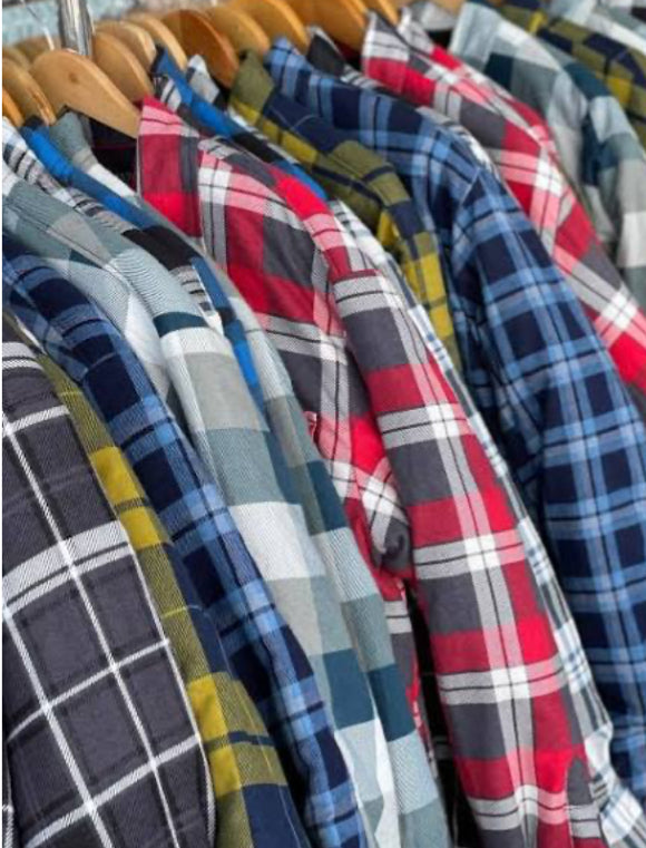 Pilbara Flannelette Shirt Open Front.  SOLD ASSORTED COLOURS