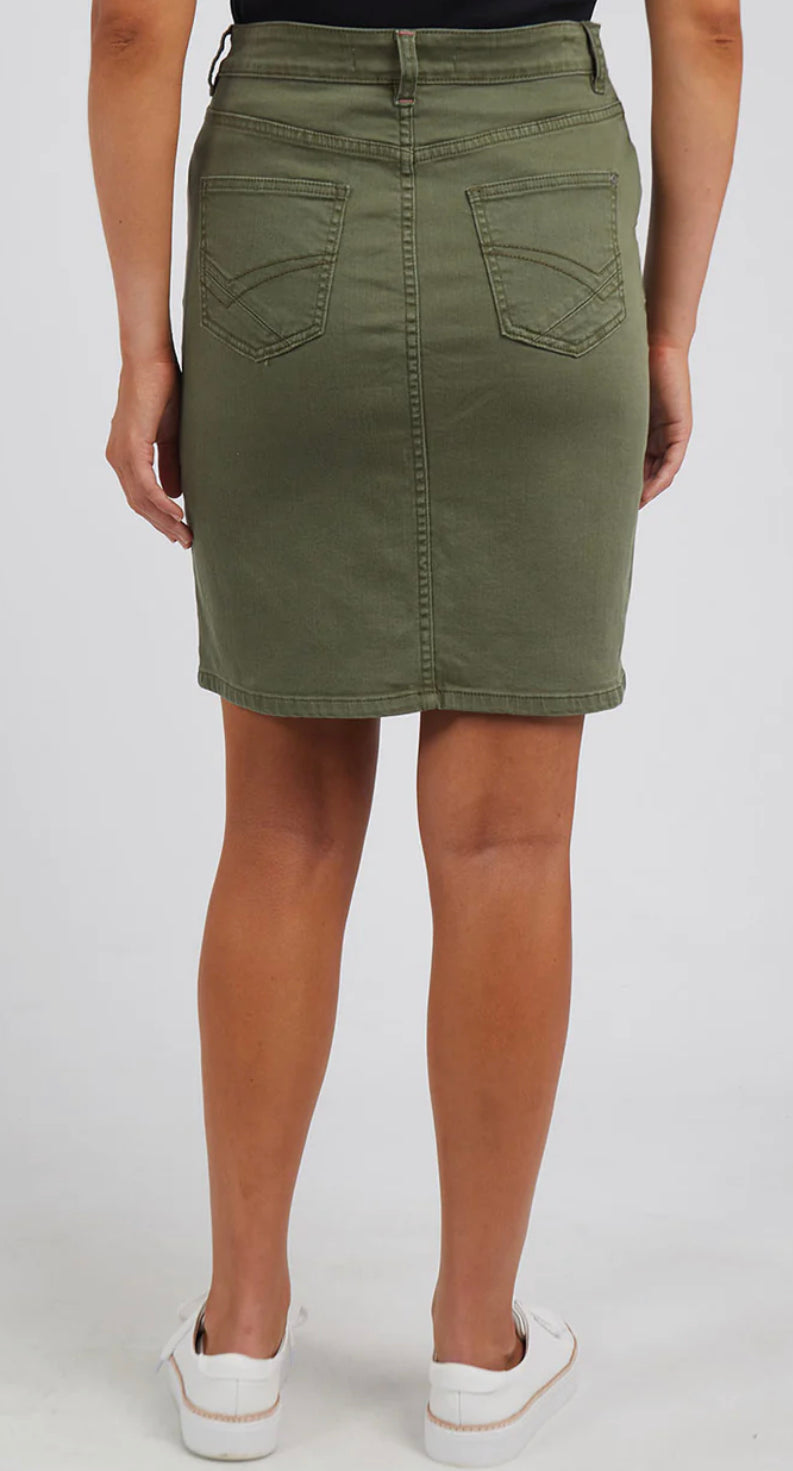 Elm Ladies Belle Skirt in Washed Denim