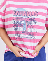 Elm Ladies Viaggio Pink Stripe Tee