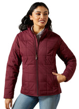 Ariat Ladies Crius Insulated Jacket in Windsor Wine 10062551