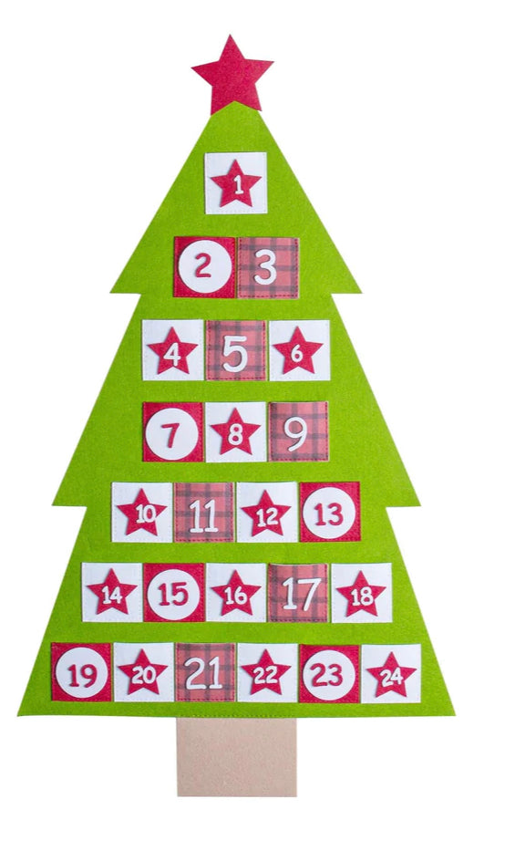 Felt Fill Your Own Advent Calendar ( Christmas Tree )