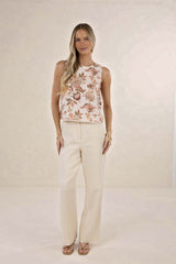 Humidity Ladies Bohemian Rose Top