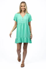 Humidity Ladies Holly Dress - Green