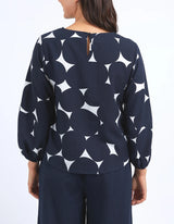 ELM Ladies Demi Spot Top Spot Print