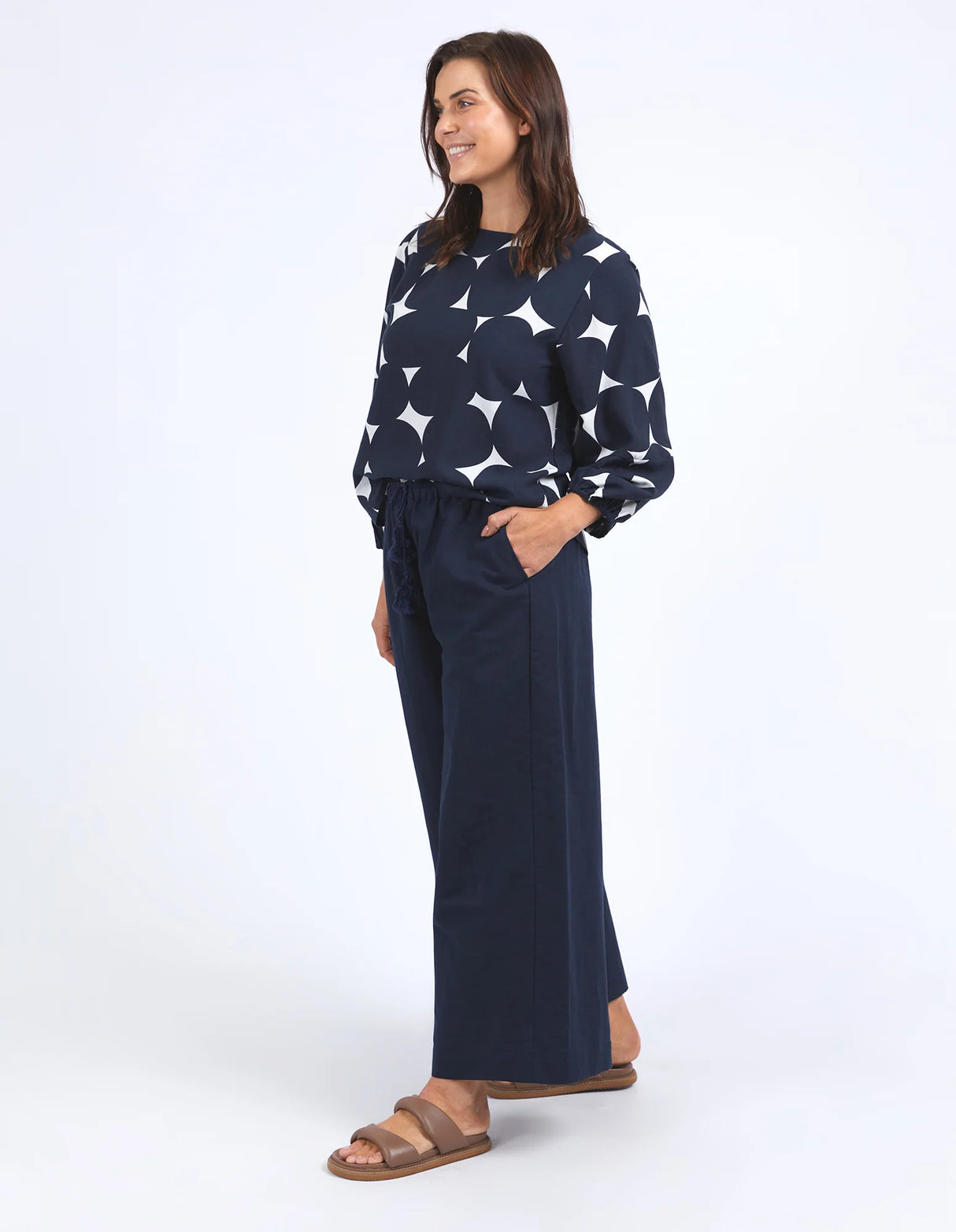 ELM Ladies Demi Spot Top Spot Print